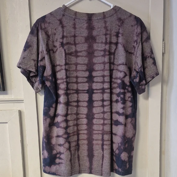 Mossy Oak Tie-Dye Short Sleeve Tee - Black and Purple - Picture 2 of 2